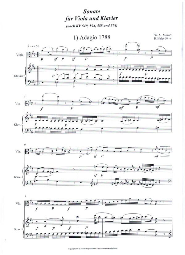 Sonate für Viola und Klavier