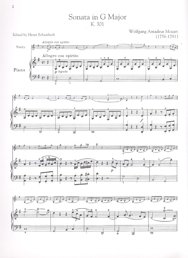 Sonate G-Dur KV301