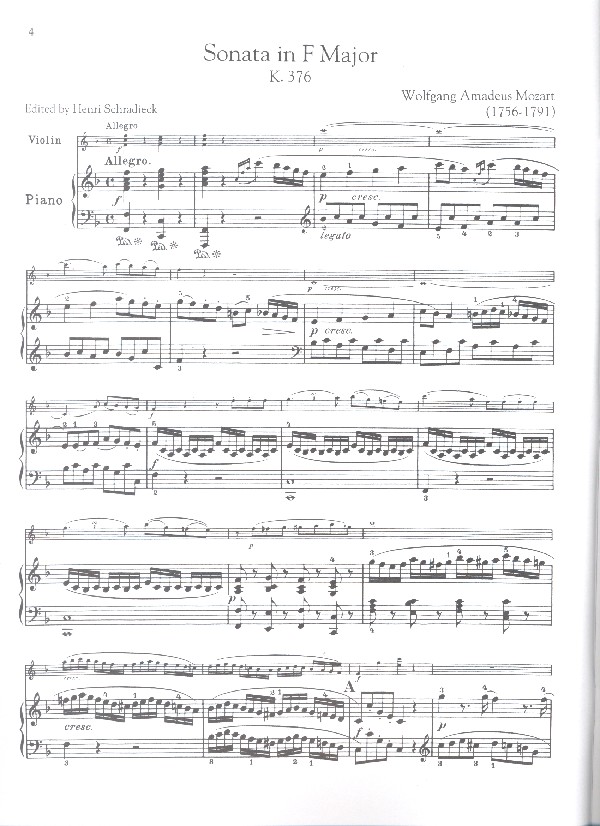 Sonate F-Dur KV376