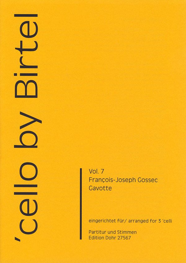 Gavotte für 3 Violoncelli