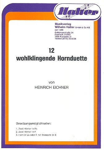 12 wohlklingende Hornduette