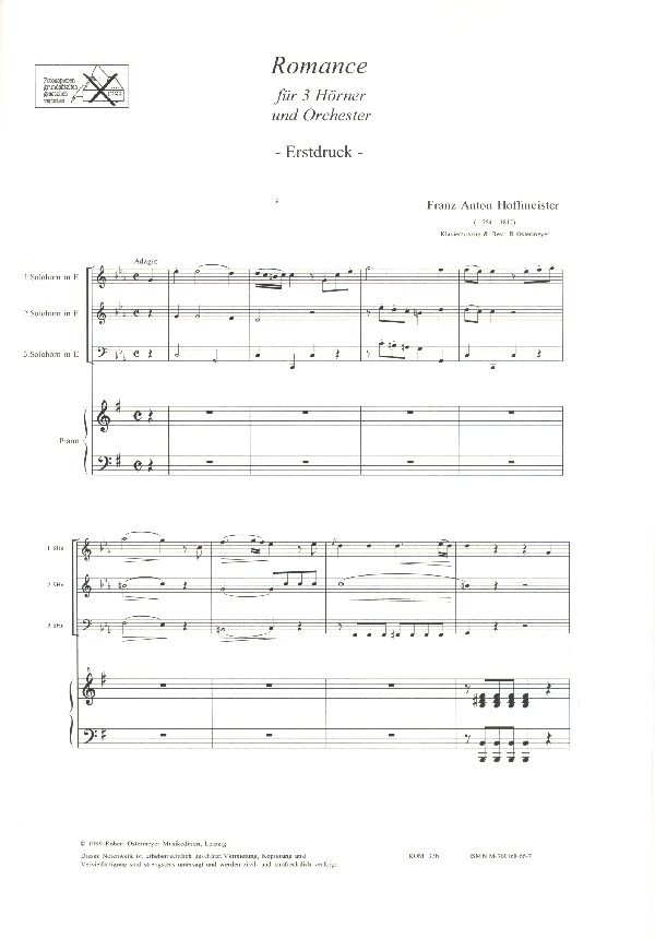Romanze für 3 Hörner und Orchester
