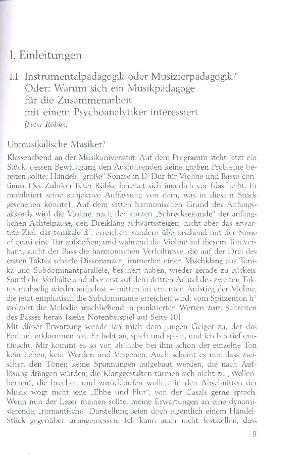 Das Musizieren und die Gefühle