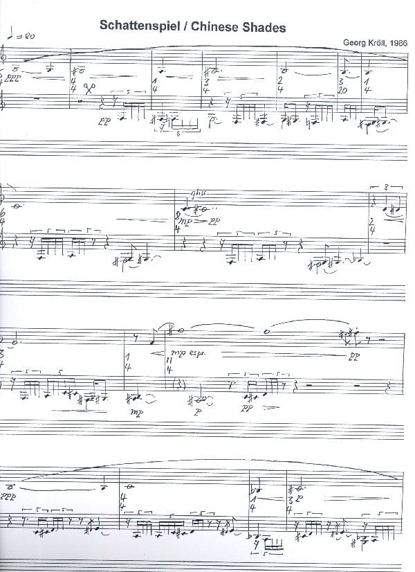 Schattenspiel für Baßklarinette