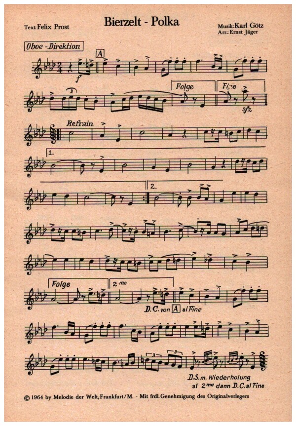 Bierzelt Polka / Oktoberfest Polka