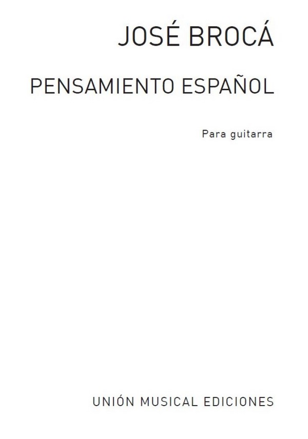 Pensamiento Espanol para guitarra