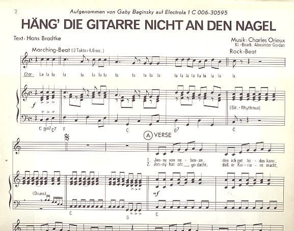 Häng die Gitarre nicht an den Nagel: