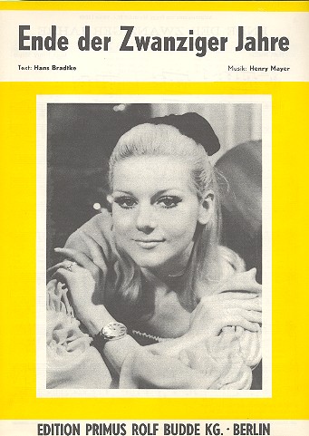 Ende der zwanziger Jahre: