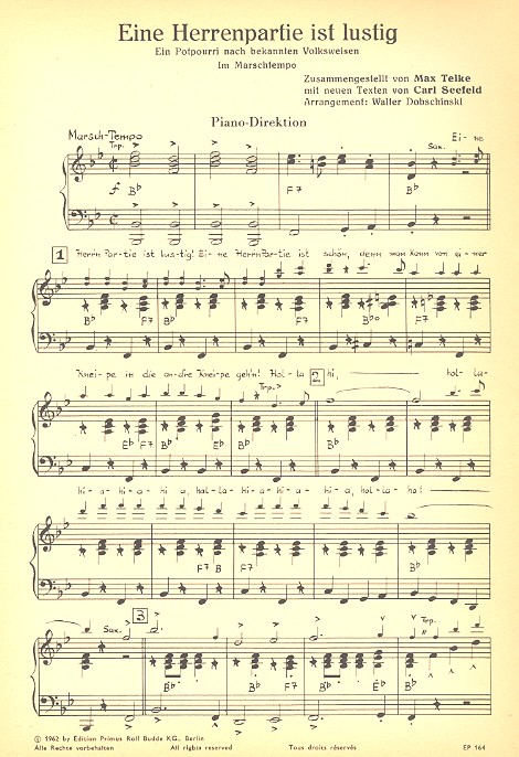 Eine Herrenpartie ist lustig: