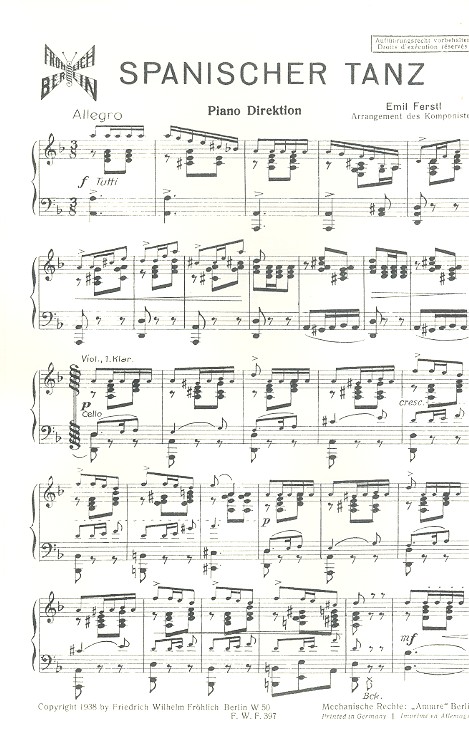 Spanischer Tanz für Xylophon