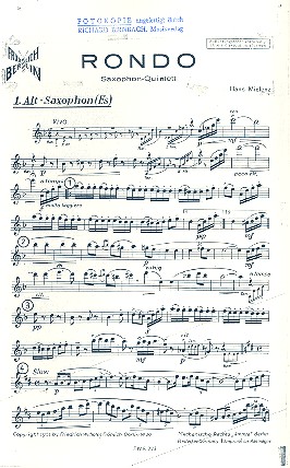 Rondo für 5 Saxophone