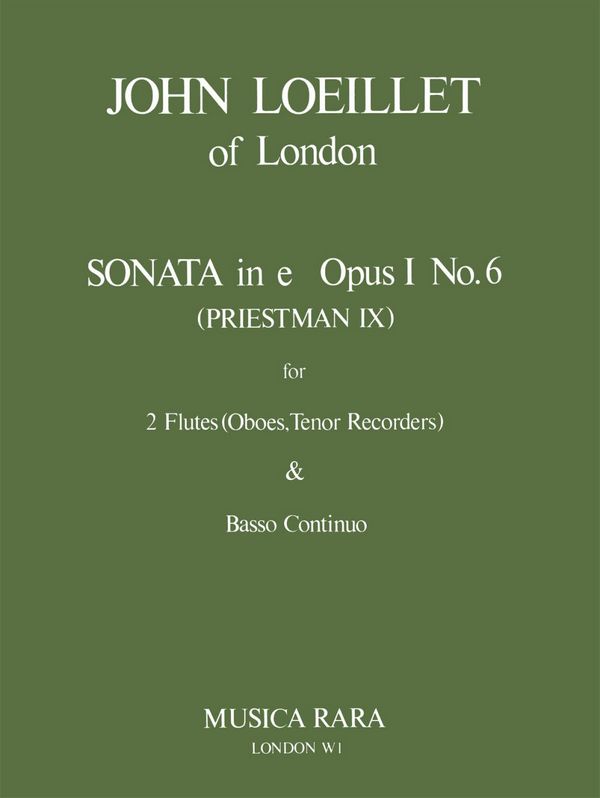 Sonate op.1,6 e-Moll