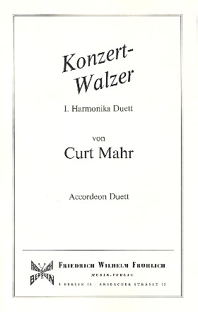 Konzertwalzer für 2 Akkordeons