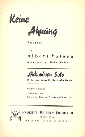 Keine Ahnung