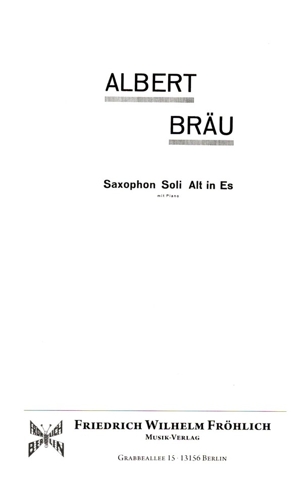 Erinnerungen für Altsaxophon