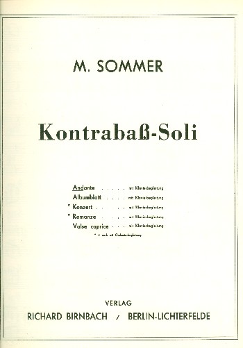 Andante für Kontrabaß und Klavier