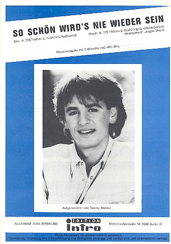 So schön wirds nie wieder sein