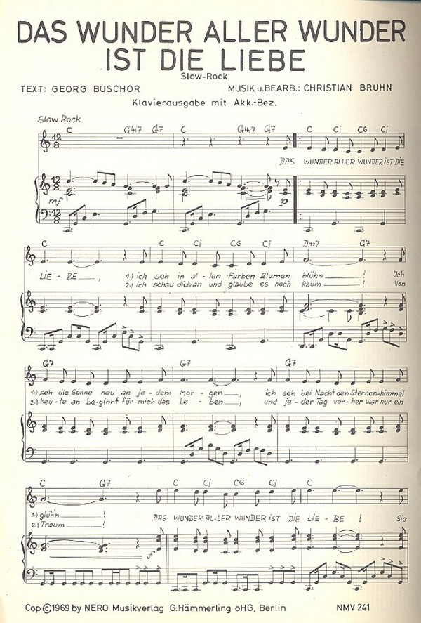 Das Wunder aller Wunder ist die Liebe