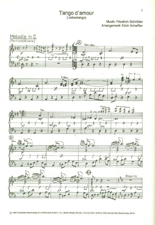 Tango d'amour  und  Little Tango: