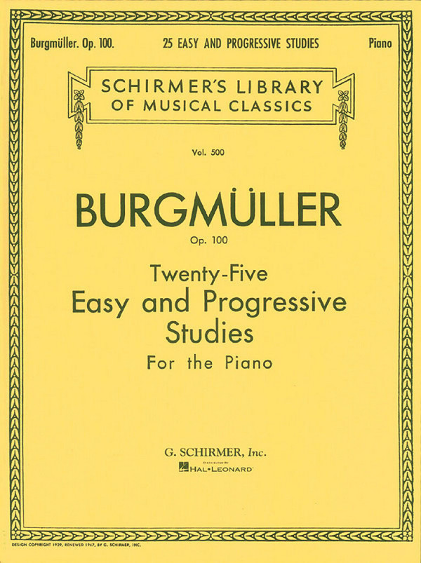 25 easy and progressive Studies op.100