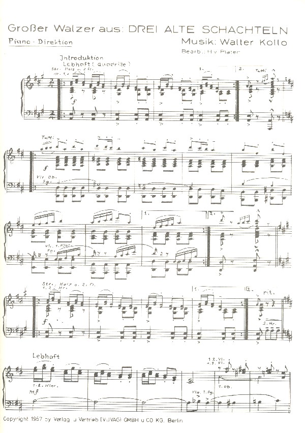 Großer Walzer aus Drei alte Schachteln: