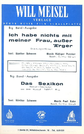 Ich habe nichts mit meiner Frau   und