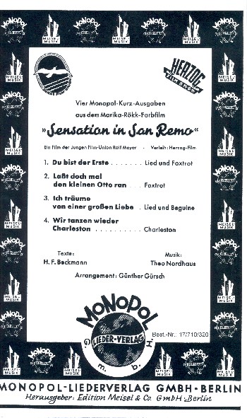 Sensation in San Remo (Auswahl):