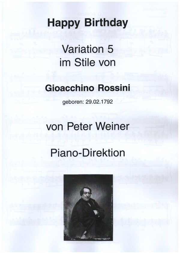 Happy Birthday Variation 5 im Stile von Gioacchino Rossini
