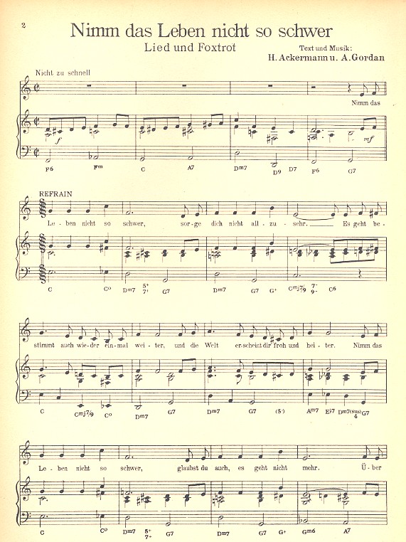 Nimm das Leben nicht so schwer