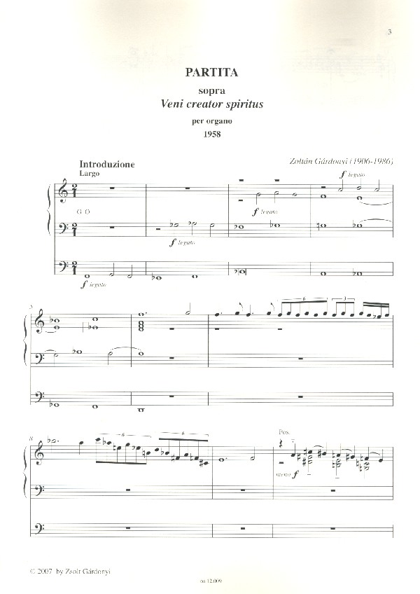 Partita sopra Veni creator spiritus