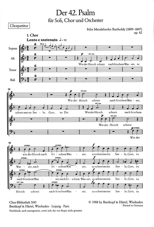 der 42. Psalm op.42