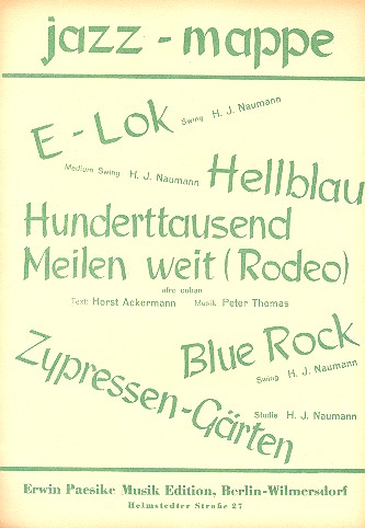 Jazz Mappe (Schlagermappe 3):