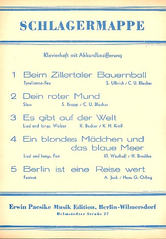 Schlagermappe 2 Album