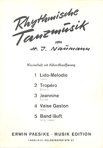 Rhytmische Tanzmusik Band 1: