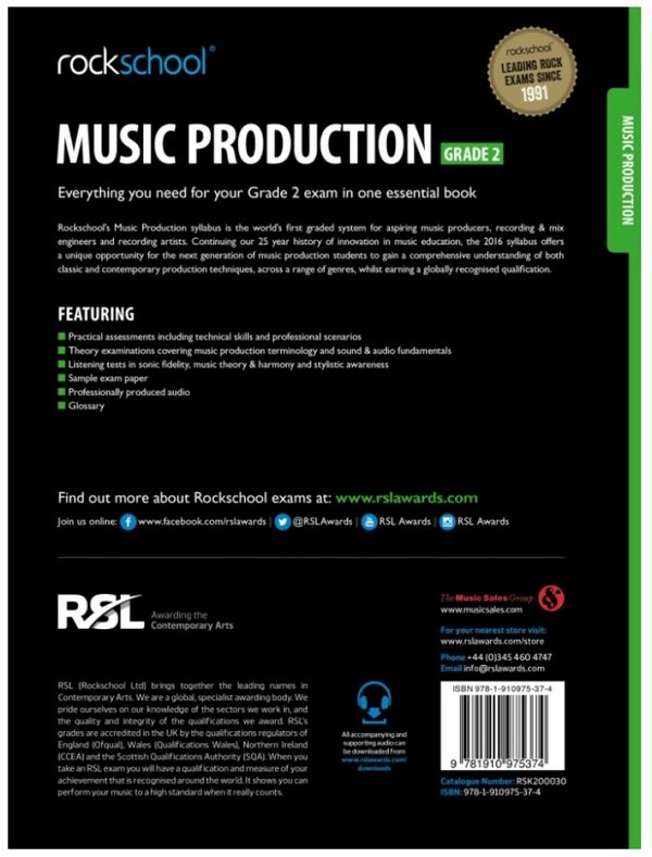 Rockschool Music Production - Grade 2 (2016)