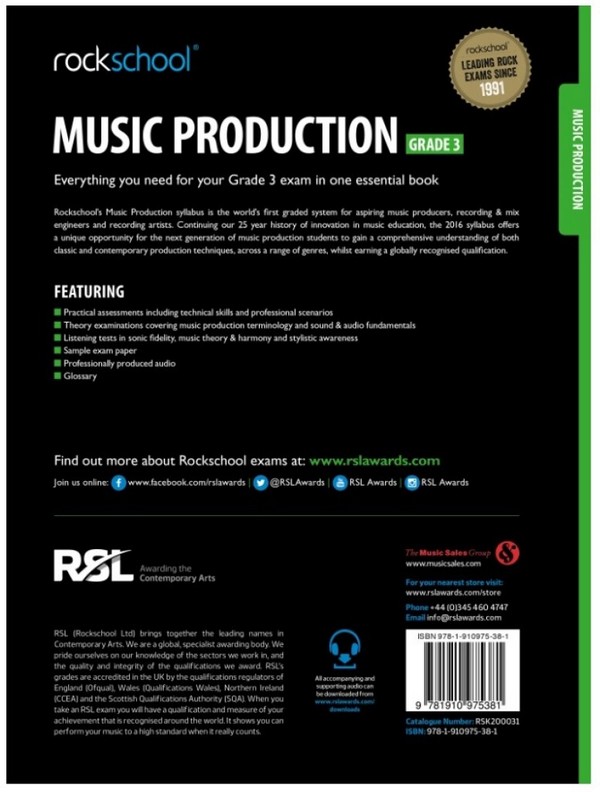 Rockschool Music Production - Grade 3 (2016)