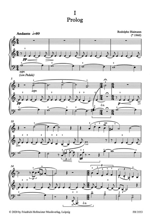 "Jaques' Bruder" - 3 seltsame, kleine Klavierstücke für die linke Hand