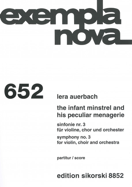 The Infant Minstrel and His Peculiar Menagerie