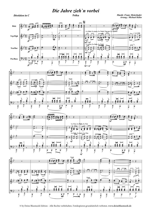 Die Jahre zieh'n vorbei