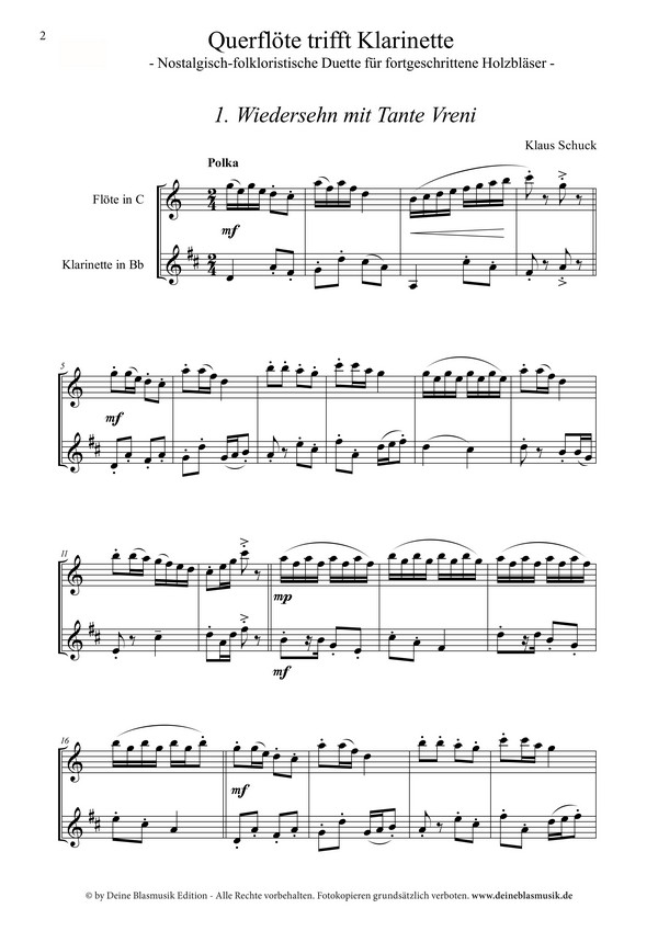Querflöte trifft Klarinette