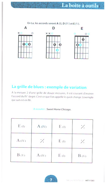 58 Plans Blues à La Guitare (+Online Audio)