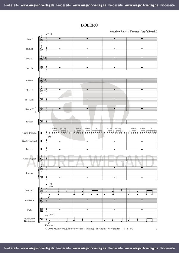 Ravel, Maurice, Bolero