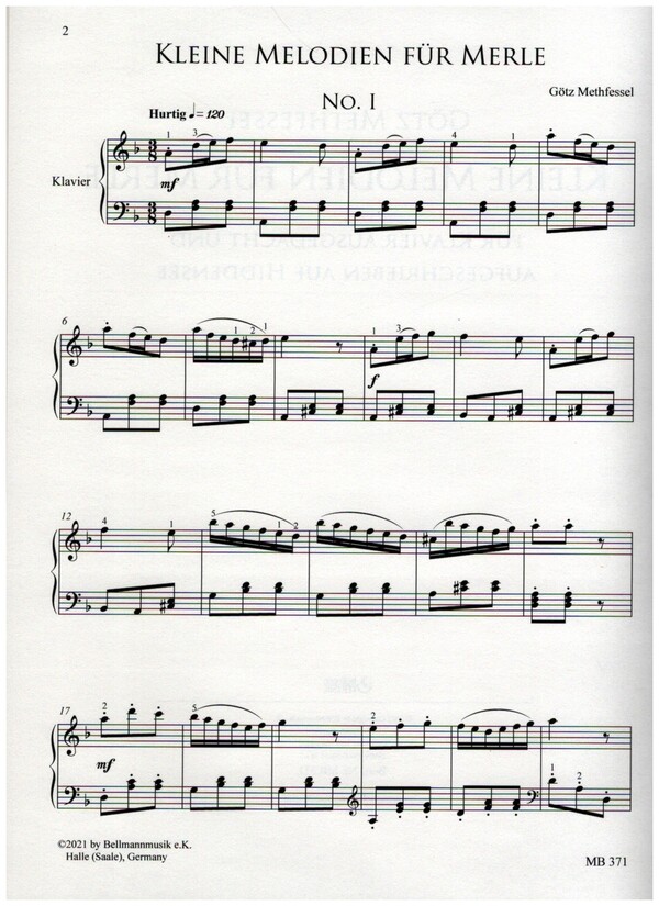 Kleine Melodien für Merle