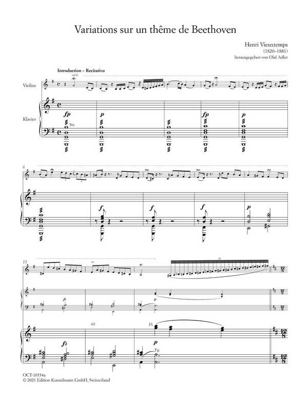 Variationen über die Romanze G-Dur von Beethoven G-Dur