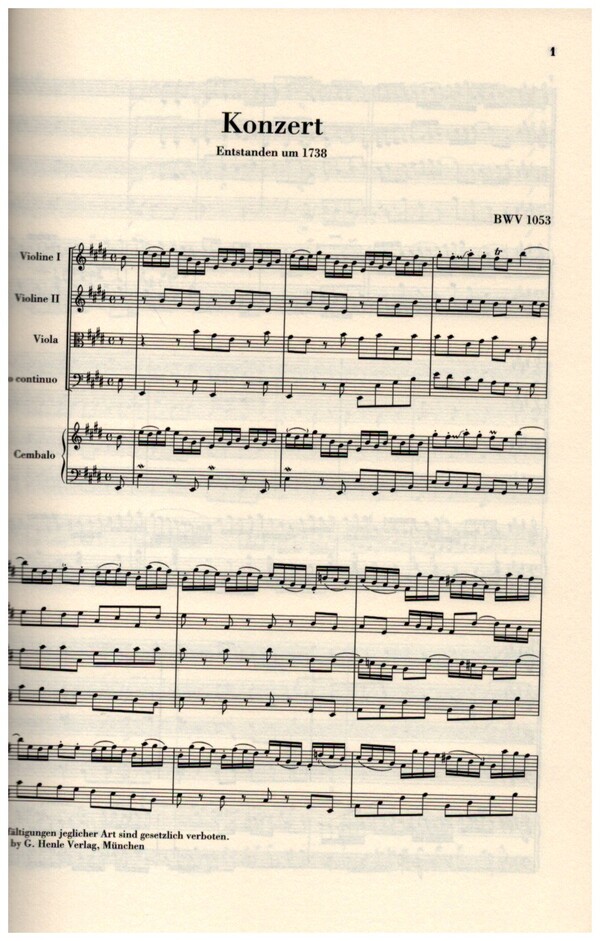 Konzert E-Dur Nr.2 BWV1053