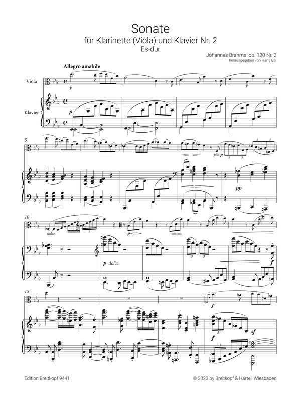 Sonate Nr.2 Es-dur op.120/2