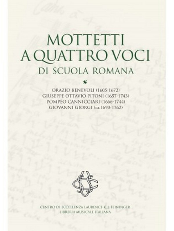 Mottetti a quattro voci di Scuola Romana