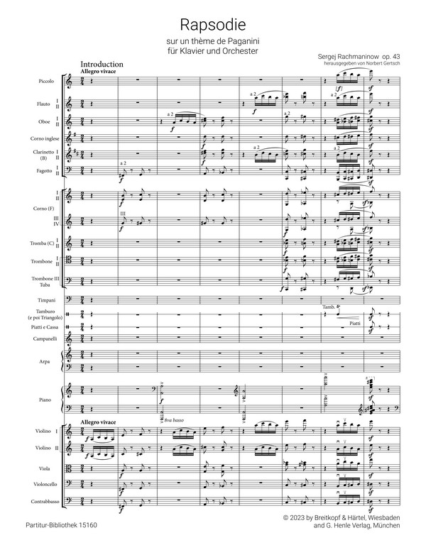 Rapsodie sur un thème de Paganini op.43