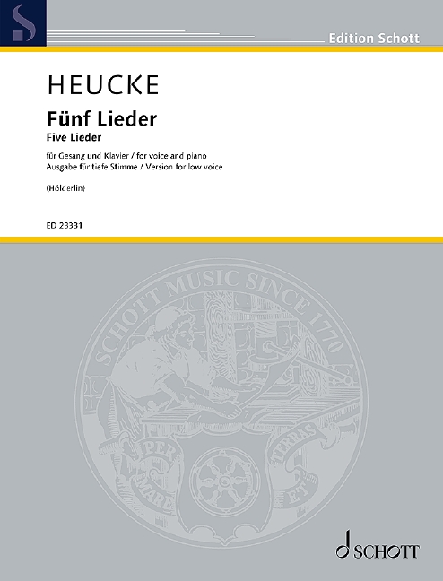 5 Lieder op.99