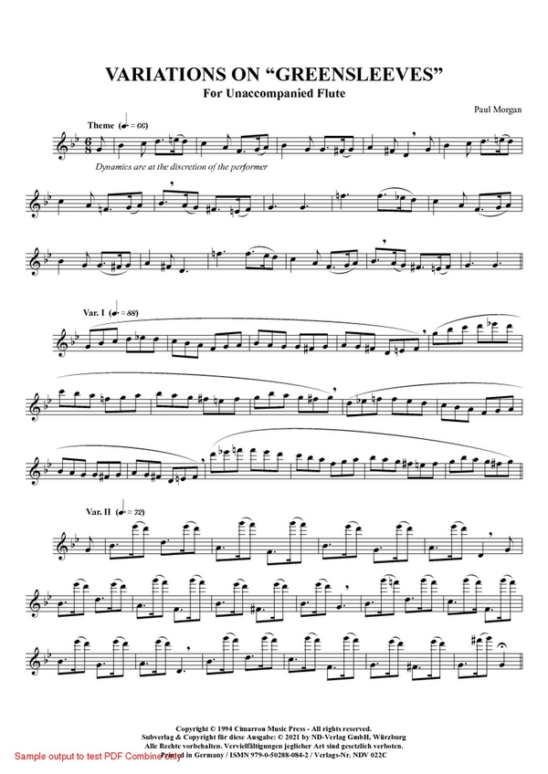 Variationen auf Greensleeves